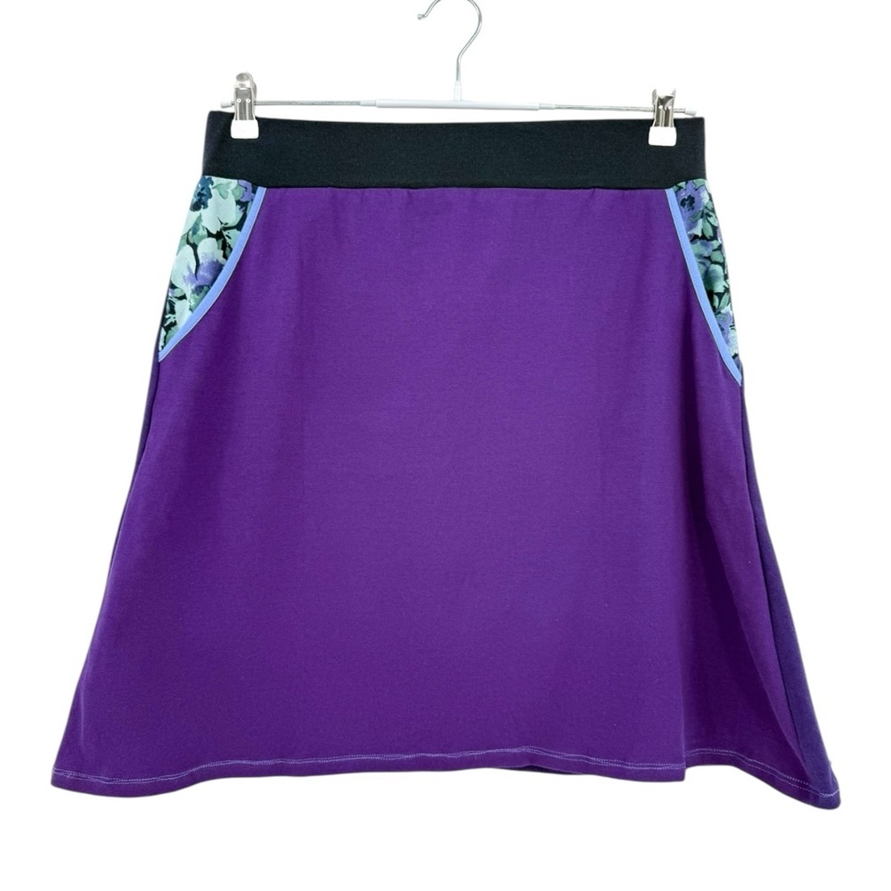 Recreate Designs Made In Montana Patchwork Colorblock Cotton Midi Skirt Size M